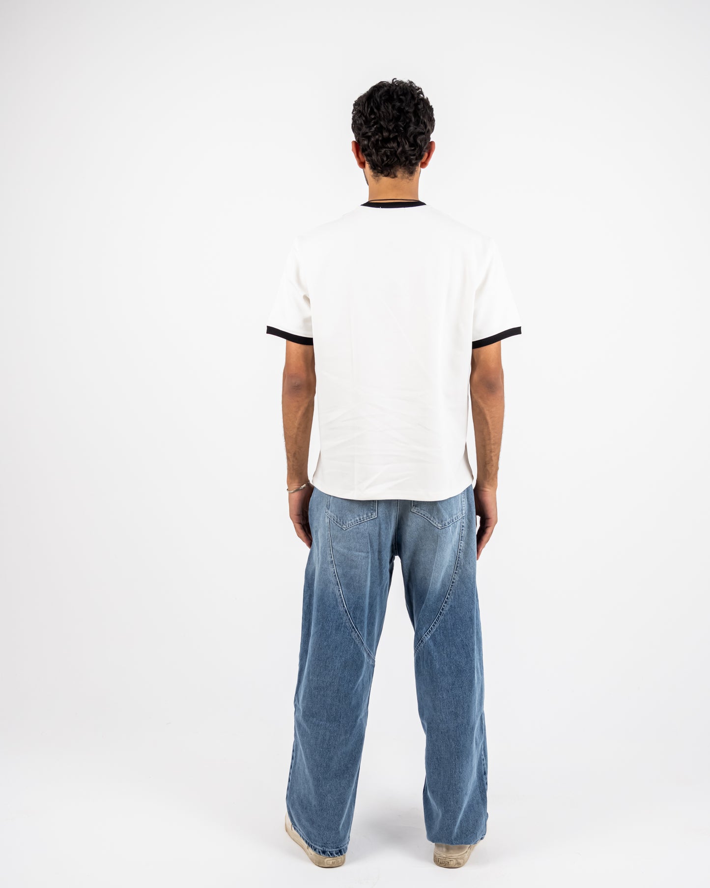Ringer WHITE T-SHIRT