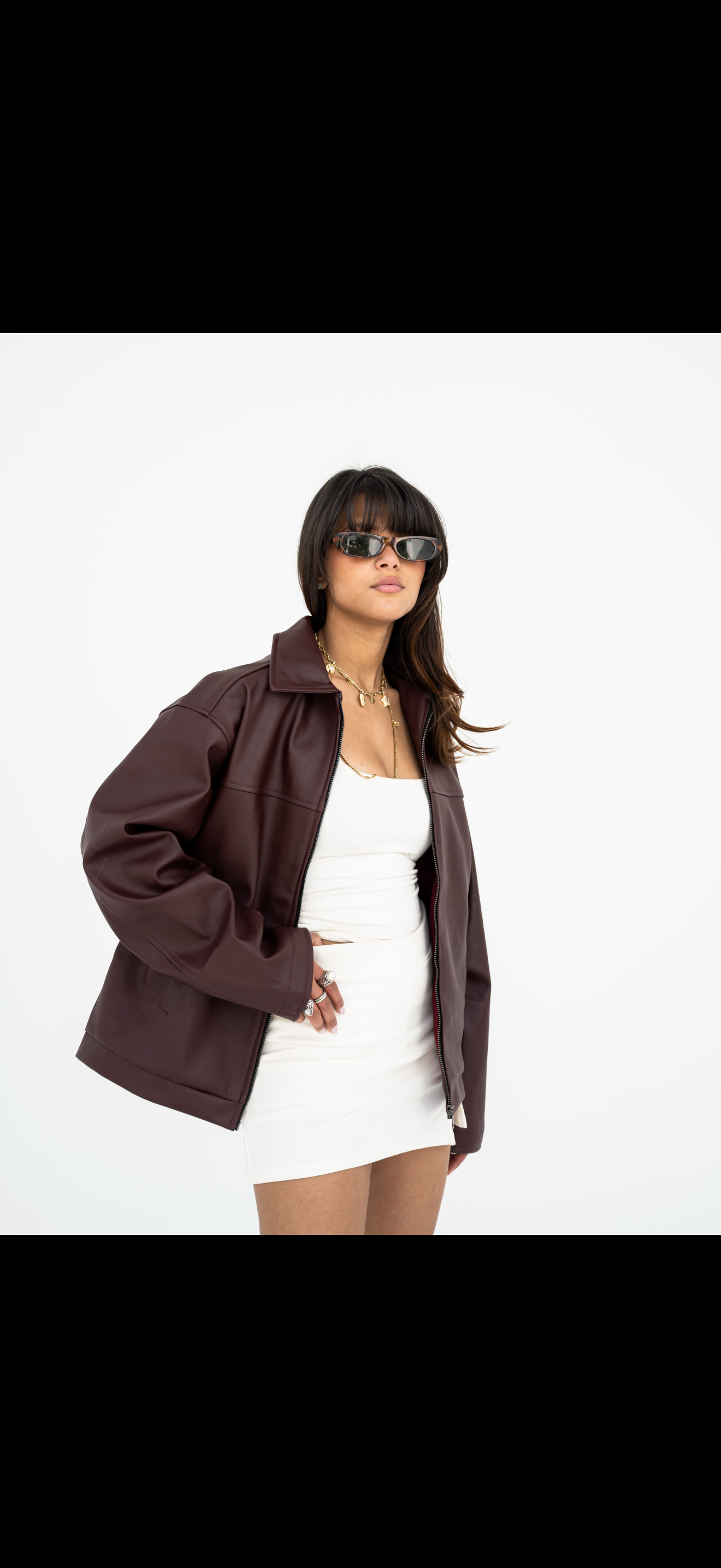 vintage burgandi leather jacket