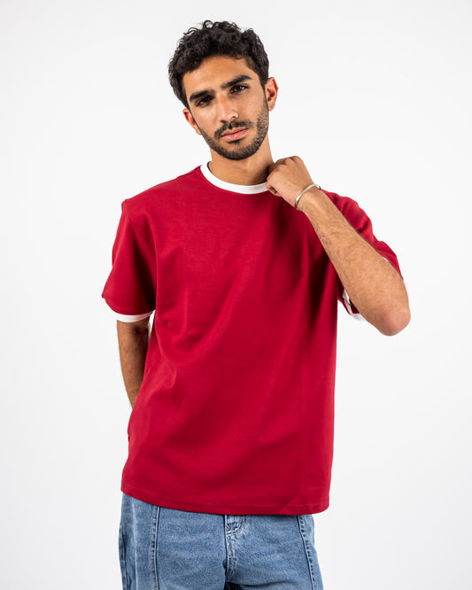 Ringer Red  T-shirt