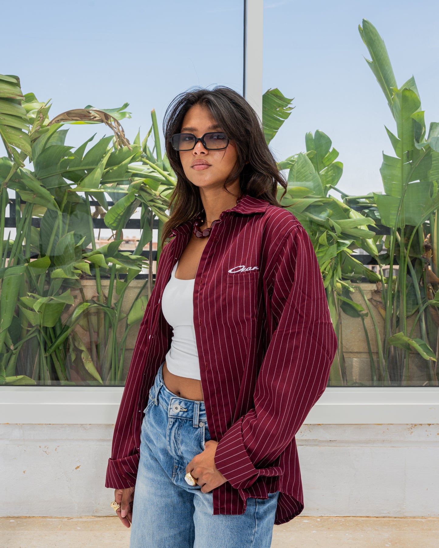 Burgundi long sleeve