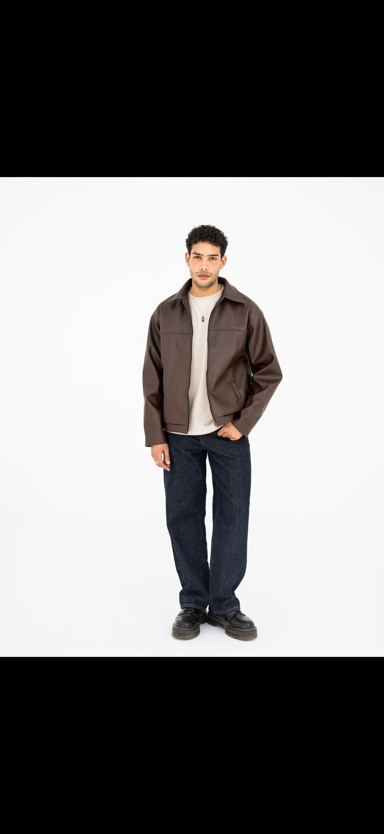 vintage Brown leather jacket